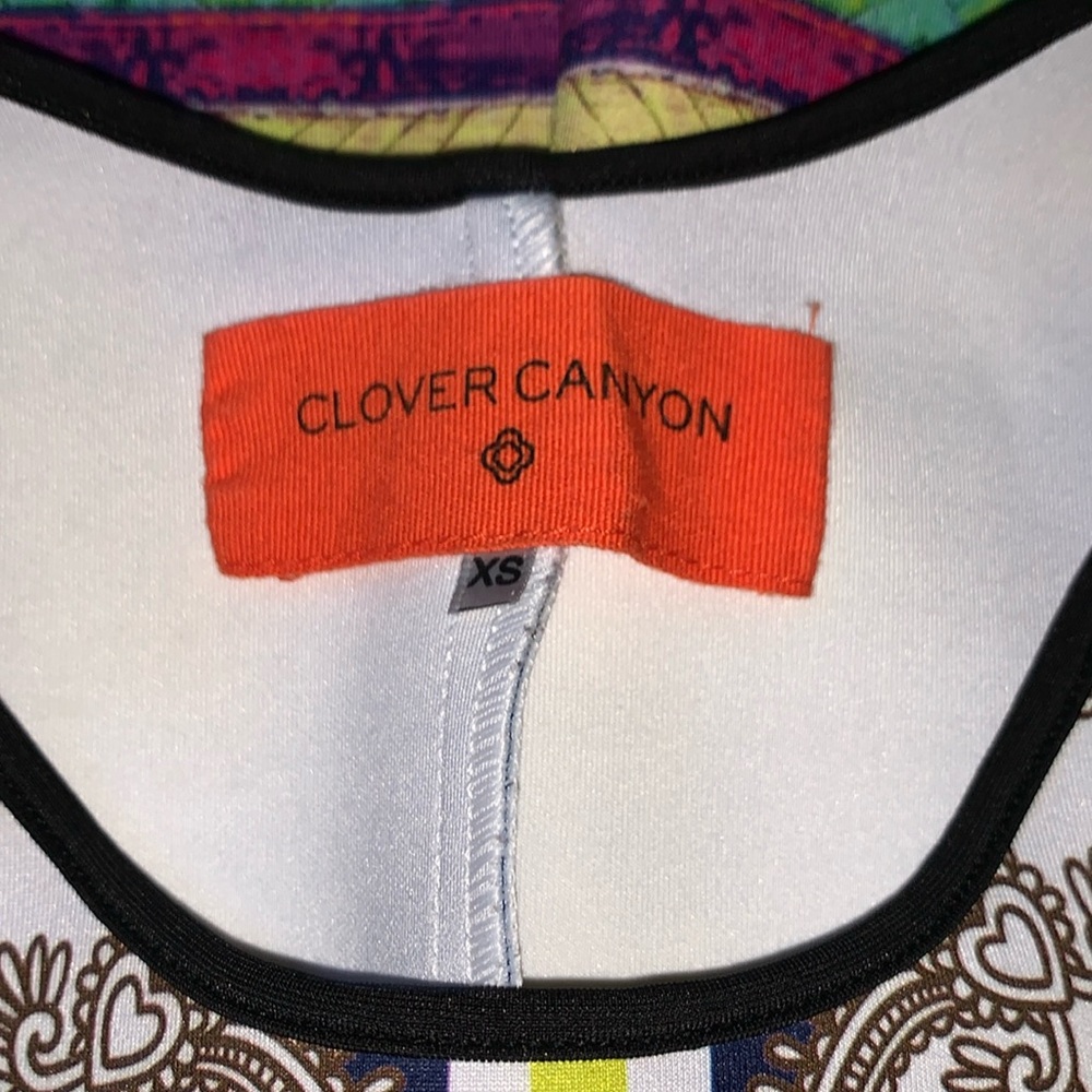 CLOVER CANYON ABSTRACT ART NEOPRENE BODY CON DRESS - Picture 5 of 6